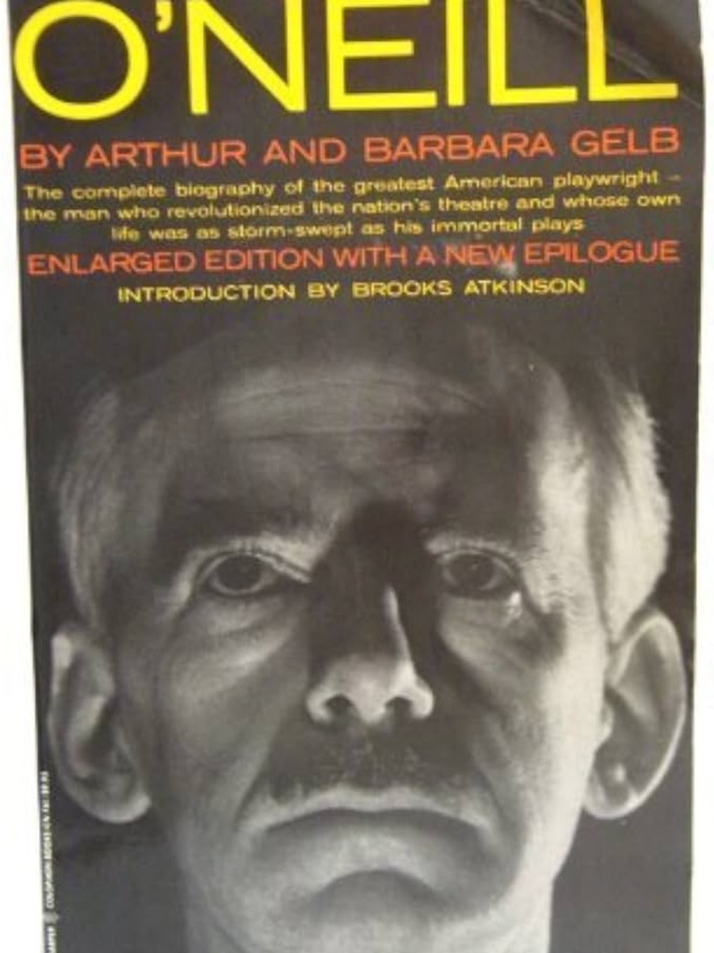 O'NEILL Biography Book Cover - Black and Yellow Graphic